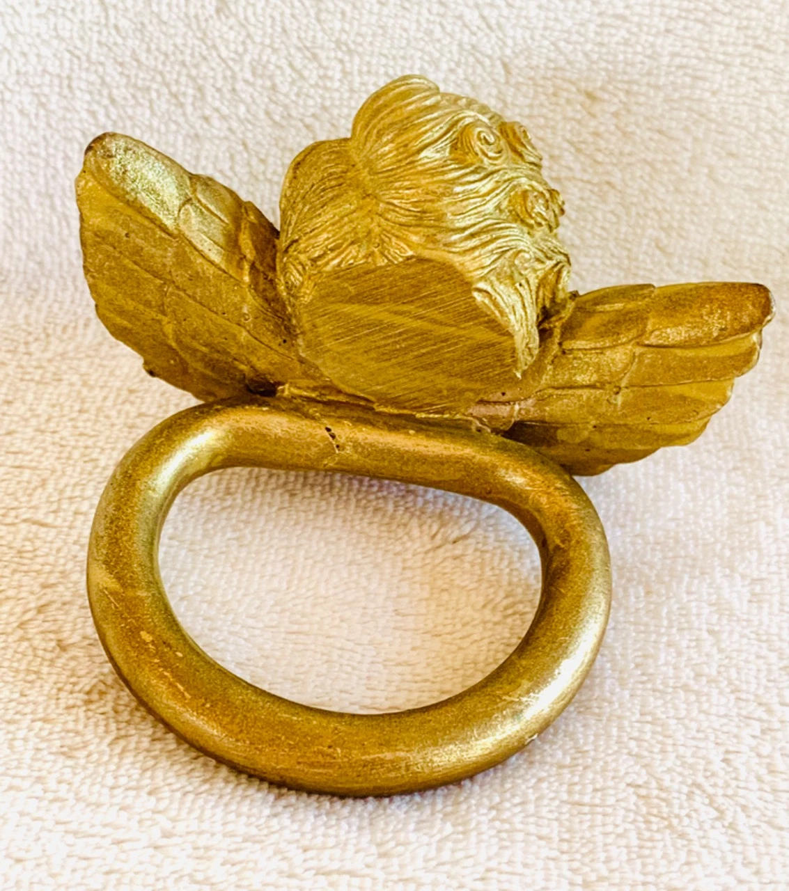 Rond de serviette, Ange doré – photo 3